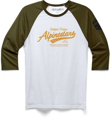 Alpinestars Script Premium Tee  - Military-White - XL, Military-White