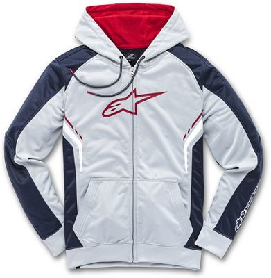 Alpinestars Strike Fleece Hoodie  - Grey-Navy, Grey-Navy