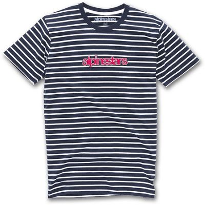 Alpinestars Noted Premium Tee  - Blu Scuro/Bianco - XXL, Blu Scuro/Bianco