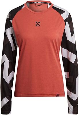 Five Ten Women's The Trail Long Sleeve Tee SS21 - Crew Red-Sand - XS, Crew Red-Sand