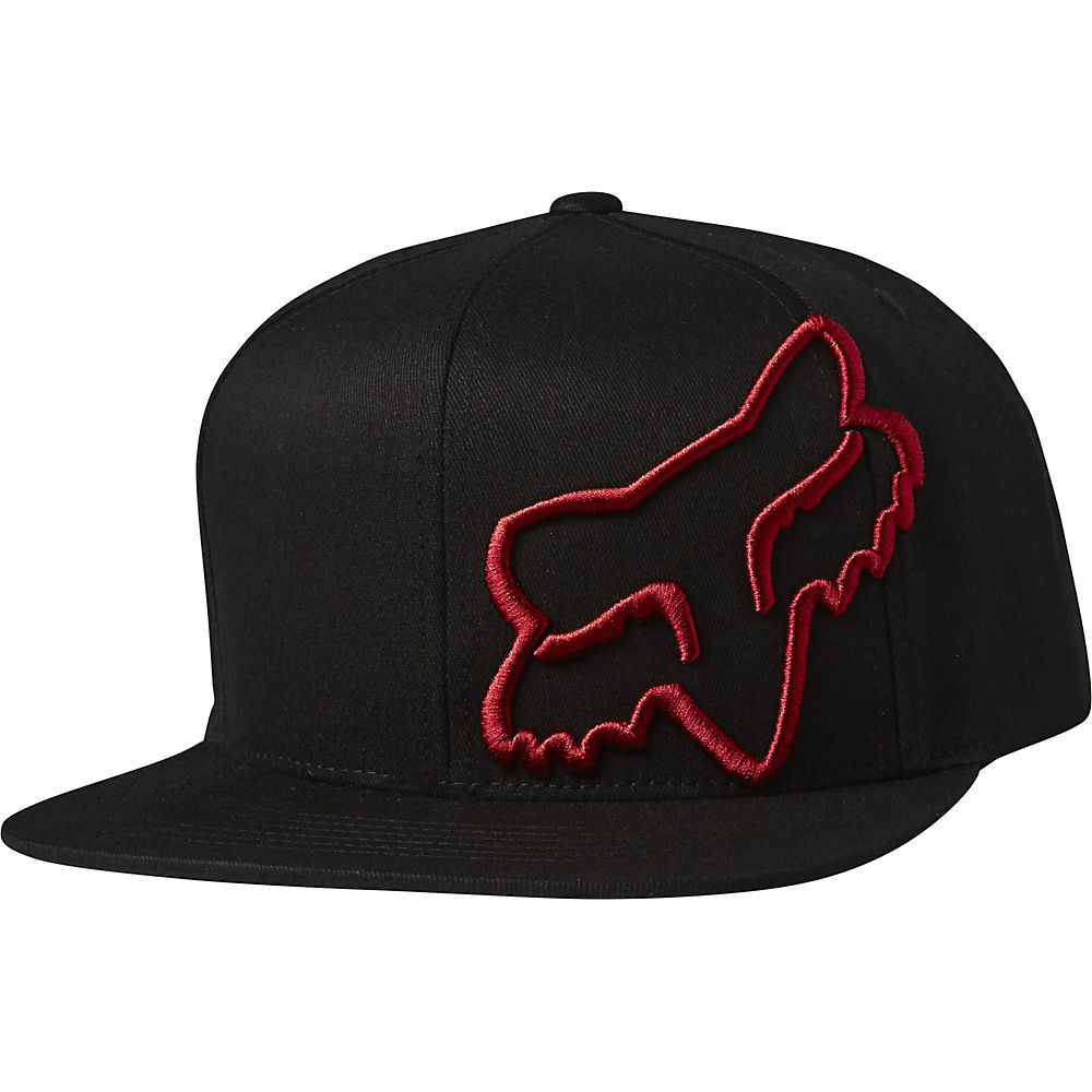 Fox Racing Headers Snapback Hat - Noir/Rouge, Noir/Rouge