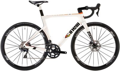 Cinelli Pressure Disc Ultegra Bike 2022 - White-Orange - 58cm (22.75"), White-Orange