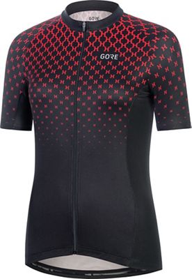 Gore Wear Women's Hakka Cycling Jersey SS21 - BLACK-PINK - 34}, BLACK-PINK