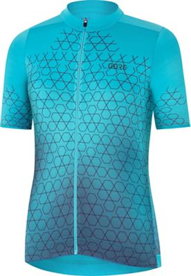 Gore Wear Women's Curve Cycling Jersey SS21 - Blue - 42}, Blue