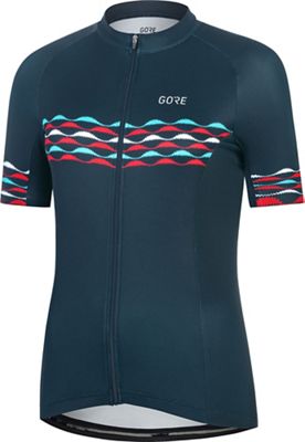 Gore Wear Women's Skyline Cycling Jersey SS21 - Blue - 42}, Blue