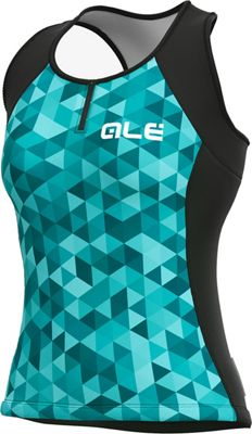 Alé Women's Solid Triangles  Jersey SS21 - Turchese-Turquoise-Green, Turchese-Turquoise-Green