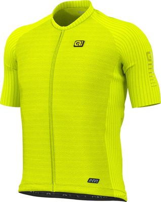 Alé R-EV1 Silver Cooling Jersey SS21 - Fluo Yellow - XXL}, Fluo Yellow