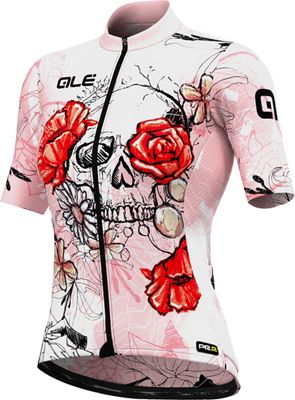 Alé Women's PRR Skull Jersey SS21 - Pink - L}, Pink