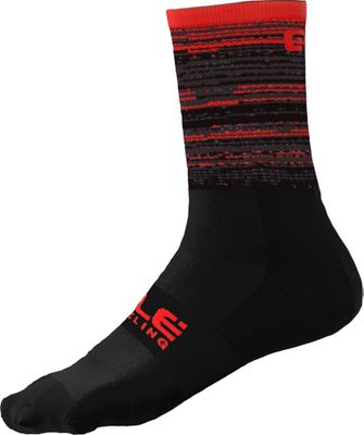 Alé Scanner Socks SS21 - Black-Fluo Orange - S}, Black-Fluo Orange