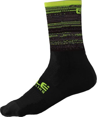 Alé Scanner Socks SS21 - Black-Fluo Yellow - S}, Black-Fluo Yellow