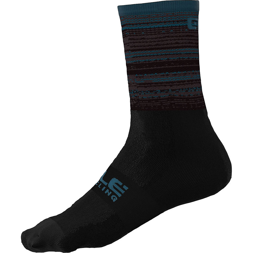 Alé Scanner Socks SS21 - Blu-Black-Blue - S}, Blu-Black-Blue