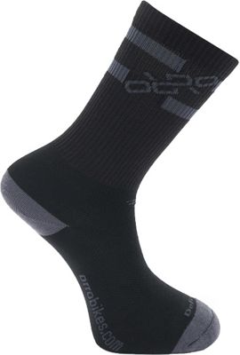 Orro X DeFeet Levitator Trail Cycling Socks SS21 - Black-Grey - M}, Black-Grey