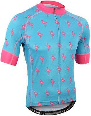 Primal Flamingo EVO 2.0 Cycling Jersey SS21 - Blue - M}, Blue