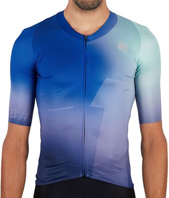 Sportful Bomber Cycling Jersey SS21 - Green-Blue - XXL}, Green-Blue