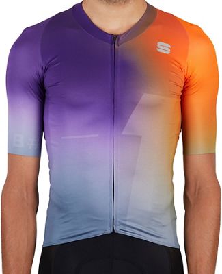 Sportful Bomber Cycling Jersey SS21 - Orange-Violet, Orange-Violet