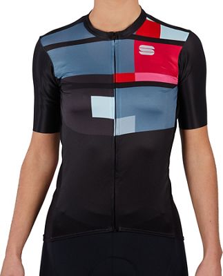 Sportful Women's Idea Cycling Jersey SS21 - Black - M}, Black