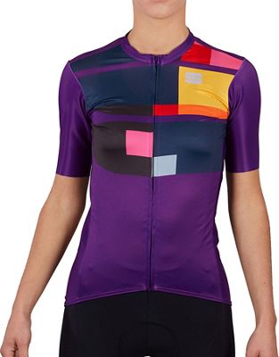 Sportful Women's Idea Cycling Jersey SS21 - Violet - L}, Violet