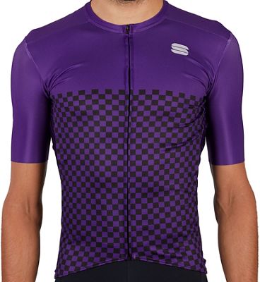 Sportful Checkmate Cycling Jersey SS21 - Violet, Violet