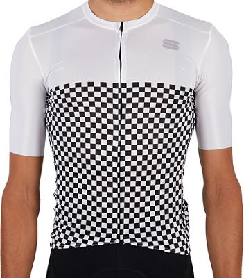 Sportful Checkmate Cycling Jersey SS21 - White - XXL}, White