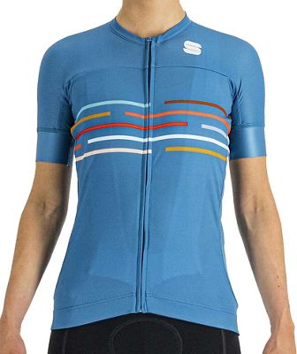 Sportful Women's Velodrome Cycling Jersey SS21 - Berry Blue - XS}, Berry Blue