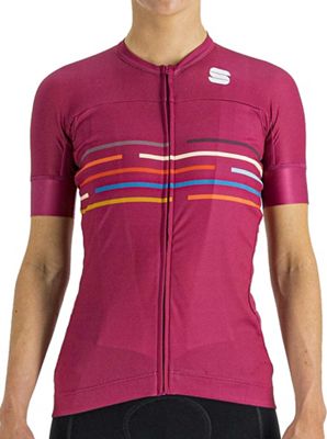 Sportful Women's Velodrome Cycling Jersey SS21 - Cyclamen - XL}, Cyclamen