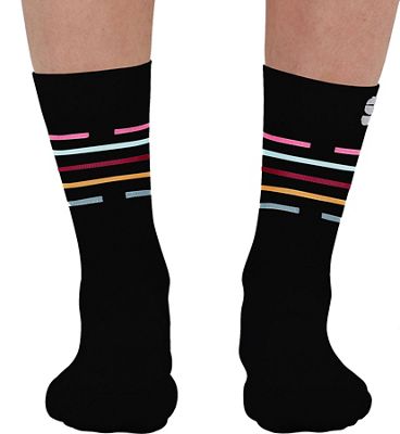 Sportful Women's Velodrome Cycling Socks SS21 - Black-Multicolor - S/M, Black-Multicolor