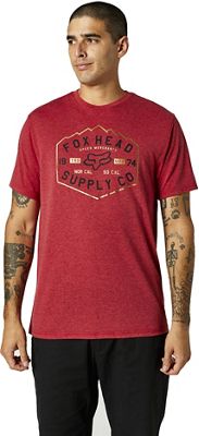 Fox Racing Backbone Short Sleeve Tech Tee 2021 - Chili - XXL, Chili