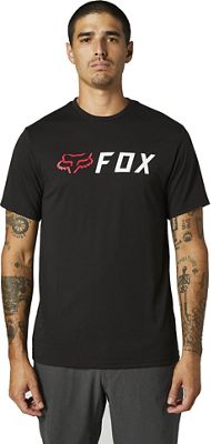 Fox Racing Apex Short Sleeve Tech Tee 2021 - Nero/Rosso - M, Nero/Rosso