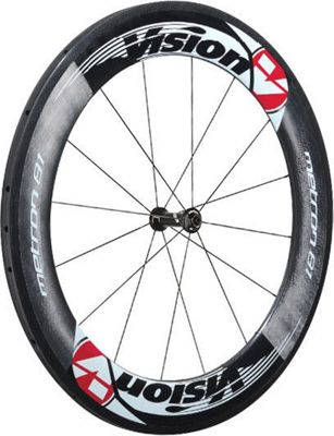 FSA Metron 81 SL Clincher Front Wheel - decalcomania rossa - 700c, decalcomania rossa