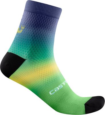 Castelli Women's Gradient 10 Socks SS21 - Malachite Green - S/M, Malachite Green
