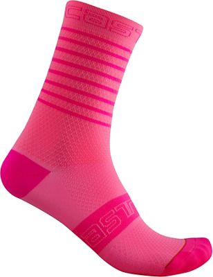 Castelli Women's Superleggera 12 Socks SS21 - Pink Fluo - L/XL/XXL, Pink Fluo