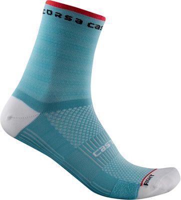 Castelli Women's Rosso Corsa 11 Socks SS21 - Celeste - S/M, Celeste