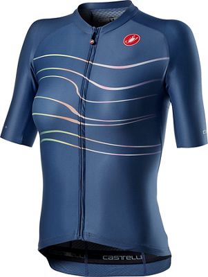 Castelli Women's Aero Pro Cycling Jersey SS21 - Agate Blue, Agate Blue