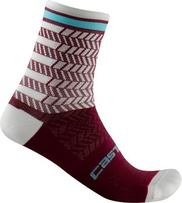 Castelli Avanti 12 Socks SS21 - Bordeaux-Ivory - XXL, Bordeaux-Ivory