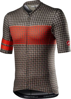 Maglia da ciclismo Castelli Maison SS21 - Bark Green-Fiery Red, Bark Green-Fiery Red
