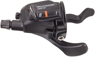 microSHIFT Acolyte M7180 8 Speed MTB Gear Shifter - Black - Xpress Shifter}, Black