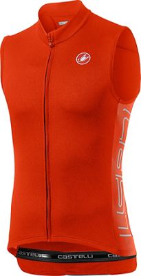 Maglia senza maniche Castelli Entrata V SS21 - rosso acceso, rosso acceso