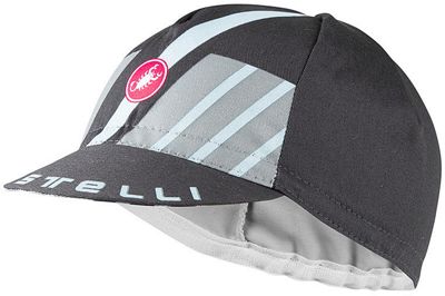 Castelli Hors Categorie Cycling Cap SS21 - Dark Gray-Vortex Gray-Winter Sky - One Size, Dark Gray-Vortex Gray-Winter Sky