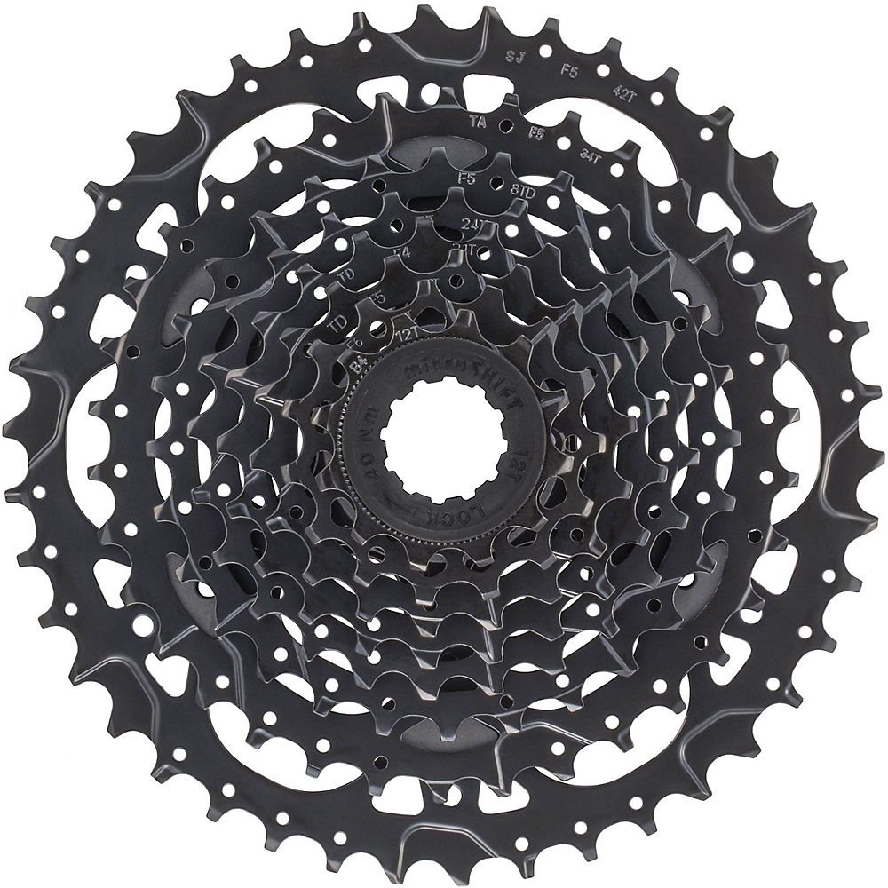 microSHIFT Acolyte H083 8 Speed Cassette - Noir - 12-42t, Noir