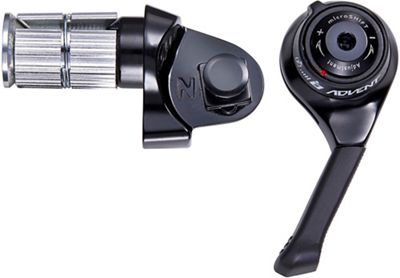 microSHIFT Advent M19 9 Speed Bar End Shifter - Black - Right, Black