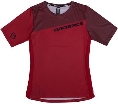 Race Face Women's Indy MTB Cycling Jersey SS21 - rosso scuro - XL, rosso scuro