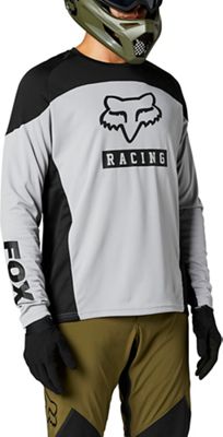 Fox Racing Defend Long Sleeve Jersey 2021 - grigio acciaio - XL, grigio acciaio