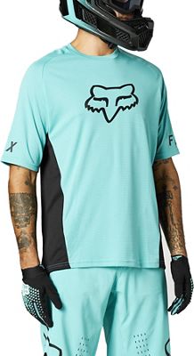 Fox Racing Defend Short Sleeve Jersey 2021 - Teal, Teal