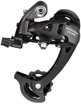 microSHIFT Marvo LT RD-M46 9 Speed Rear Derailleur - Black - 2-3 x 9sp, Black