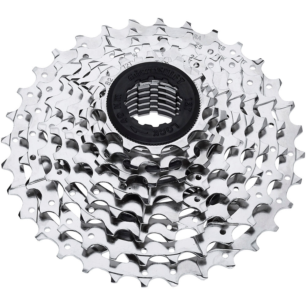 microSHIFT Mezzo CS-802 8 Speed MTB Cassette - Argent - 11-32t, Argent