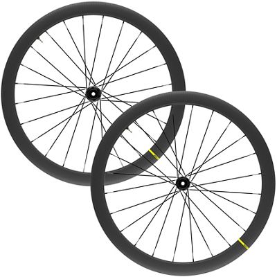 Mavic Cosmic SL 45 Carbon Road Disc Wheelset - Black - Shimano HG}, Black