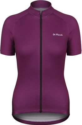 De Marchi Women's Classico Cycling Jersey SS21 - Purple - XL}, Purple