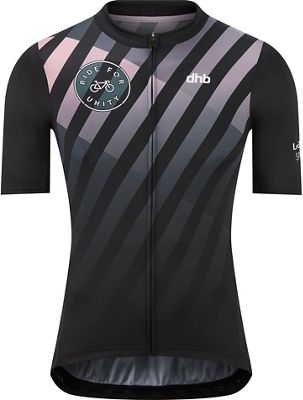 dhb Ride for Unity Short Sleeve Jersey - BLACK-PINK - S}, BLACK-PINK