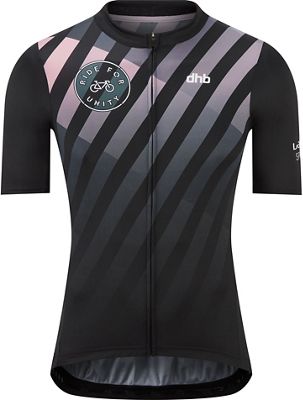 dhb Ride for Unity Short Sleeve Jersey - BLACK-PINK - M}, BLACK-PINK