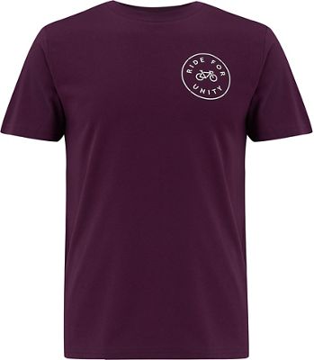 dhb Ride for Unity T-shirt - Burgundy - XXL}, Burgundy